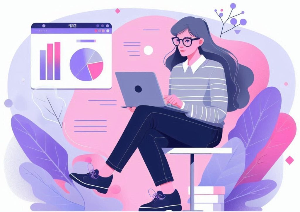 Ilustracion de una consultora informatica