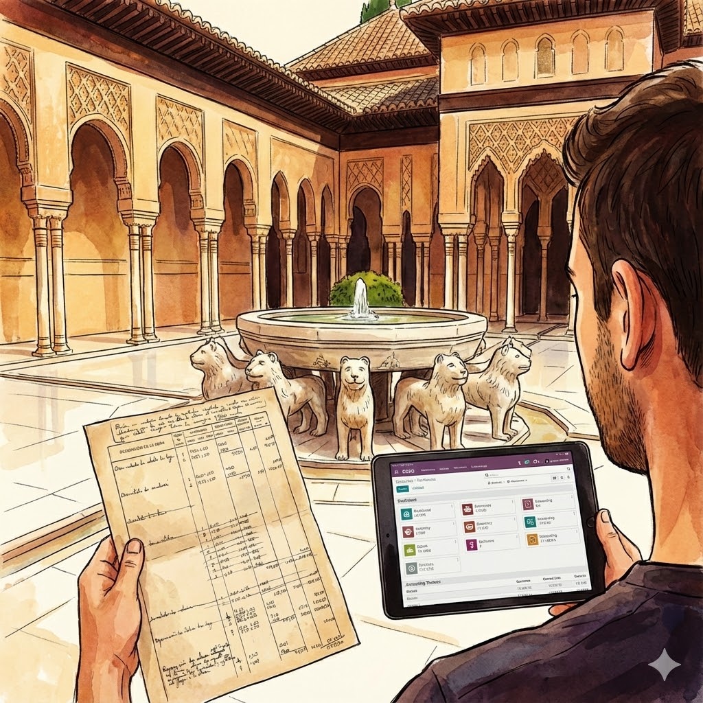 Hoja de costes de la Alhambra